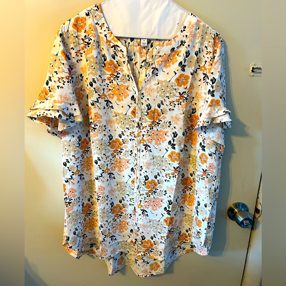 41 Hawthorn Athene double layer sleeve blouse